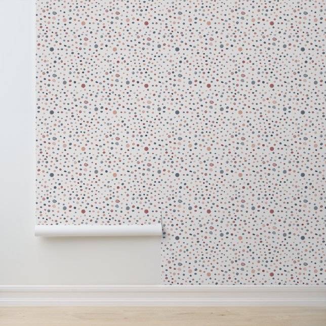 Marcus Confetti Watercolor Dots Tapete (Anwendung)