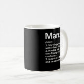 MARCUS Definition Personalisiert Name Funny Birthd Kaffeetasse (VorderseiteRechts)