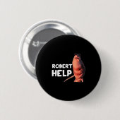 Marcus der Wurm Meme Lustige Grafiken Vrchat Rober Button (Vorne & Hinten)