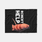 Marcus der Wurm Meme Lustige Grafiken Vrchat Rober Fleecedecke (Vorderseite (Horizontal))