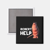 Marcus der Wurm Meme Lustige Grafiken Vrchat Rober Magnet (Vorderseite/Rückseite)