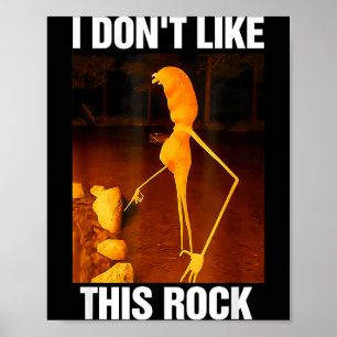 Marcus Der Wurm Meme Robert Ich mag diesen Felsen  Poster