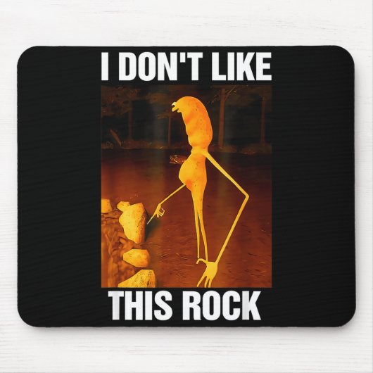 Marcus Der Wurm Meme Robert Ich mag diesen Rock ni Mousepad (Vorne)