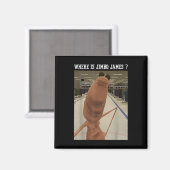 Marcus der Wurm Wo ist Jimbo James Meme  Magnet (Vorderseite/Rückseite)