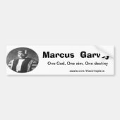 Marcus Garvey Autoaufkleber (Vorne)