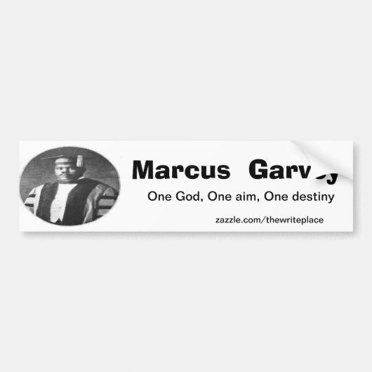 Marcus Garvey Autoaufkleber (Vorne)