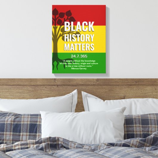 MARCUS GARVEY Black History Leinwanddruck (Insitu (Schlafzimmer))