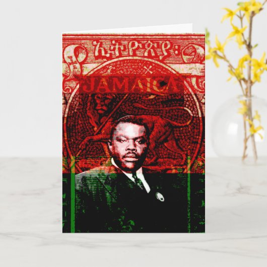 Marcus Garvey Greeting Card Karte (Gelbe Blume)