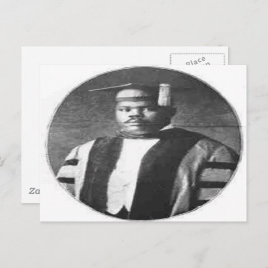 Marcus Garvey Postkarte (Vorne/Hinten)