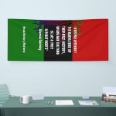 Marcus Garvey TREE OHNE ROOTS Black History Banner (Messe)