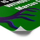 Marcus Garvey TREE OHNE ROOTS Poster (Ecke)