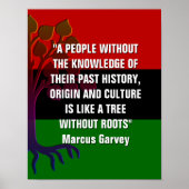 Marcus Garvey TREE OHNE ROOTS Poster (Vorne)