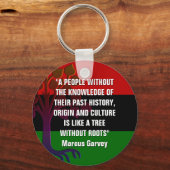 Marcus Garvey TREE OHNE ROOTS Schlüsselanhänger (Vorderseite)