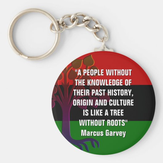 Marcus Garvey TREE OHNE ROOTS Schlüsselanhänger (Vorne)