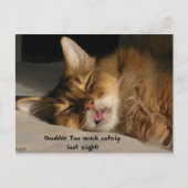 Marcus hat einen Hangover Postkarte (Vorderseite)