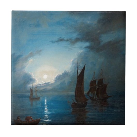 Marcus Larson hat-i-mansken-1848.Wasserbootart Fliese (Vorderseite)