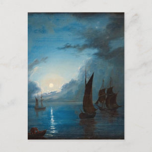 Marcus Larson hat-i-mansken-1848.Wasserbootart Postkarte