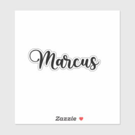 Marcus Name - Handgeschriebene Kalligrafie Aufkleber