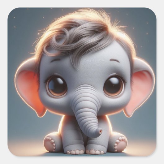 "Marcus" Quadratischer Aufkleber (Vorderseite)