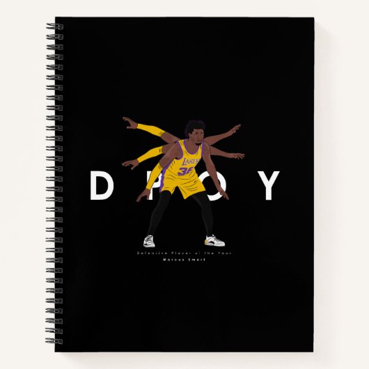 Marcus Smart DPOY | Los Angeles Lakers Notizblock (Vorderseite)