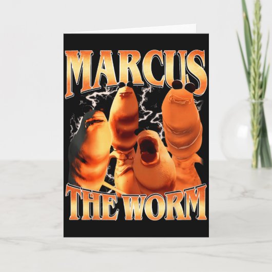 Marcus The Worm Bootleg For Men Women Meme Fan Karte (Vorderseite)