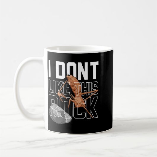 Marcus The Worm I Don't Like This Rock Funny Meme  Kaffeetasse (Links)