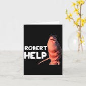 Marcus The Worm Meme Funny Graphics Vrchat Robert  Karte (Gelbe Blume)