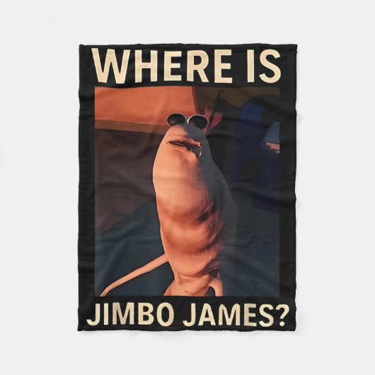 Marcus The Worm Where Is Jimbo James Funny Meme  Fleecedecke (Vorderseite)
