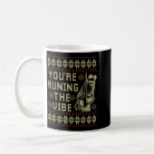 Marcus The Worm You're Ruining The Vibe Xmas Ugly Kaffeetasse (Links)