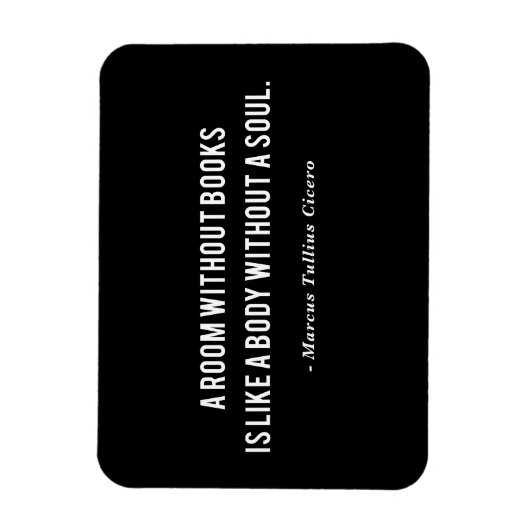 Marcus Tullius Cicero Bücher Zitat Magnet (Vertikal)