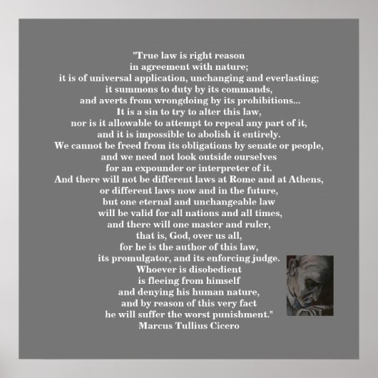 Marcus Tullius Cicero POSTER (Vorne)