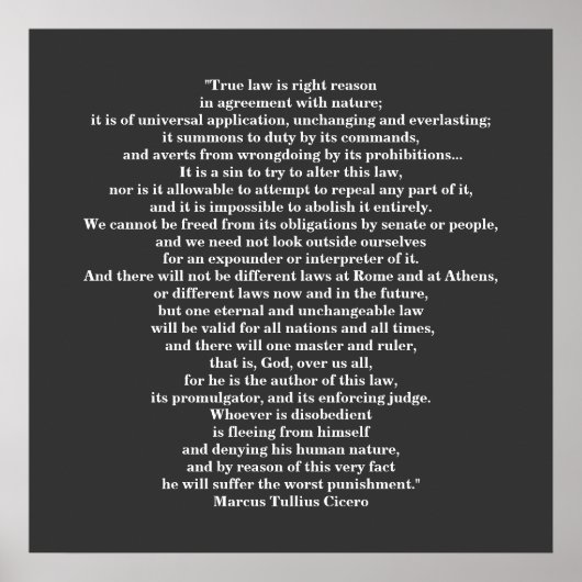 Marcus Tullius Cicero POSTER (Vorne)