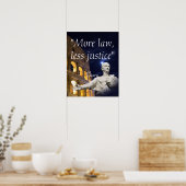 Marcus Tullius Cicero Quote On Law And Justice Poster (Küche)