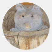 Marderholz Runder Aufkleber (Vorderseite)