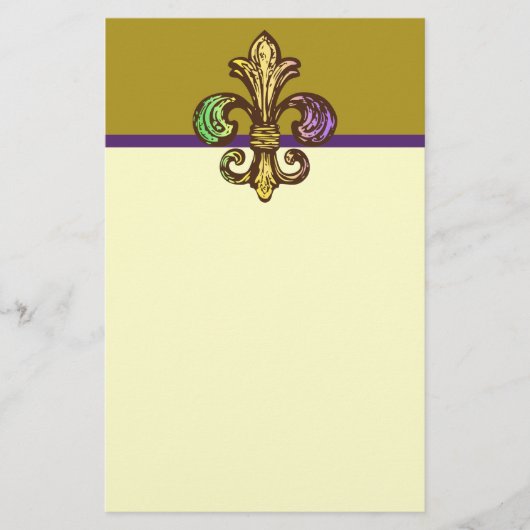 Mardi Fleur de Gras Briefpapier (Vorderseite)