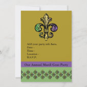 Mardi Fleur de Gras Einladung (Rückseite)