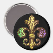 Mardi Fleur de Gras Magnet (Vorderseite/Rückseite)