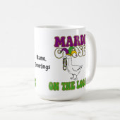 Mardi Goose On The Loose Funny Fat Tuesday Design Kaffeetasse (VorderseiteRechts)