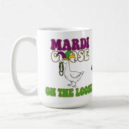 Mardi Goose On The Loose Funny Fat Tuesday Design Kaffeetasse