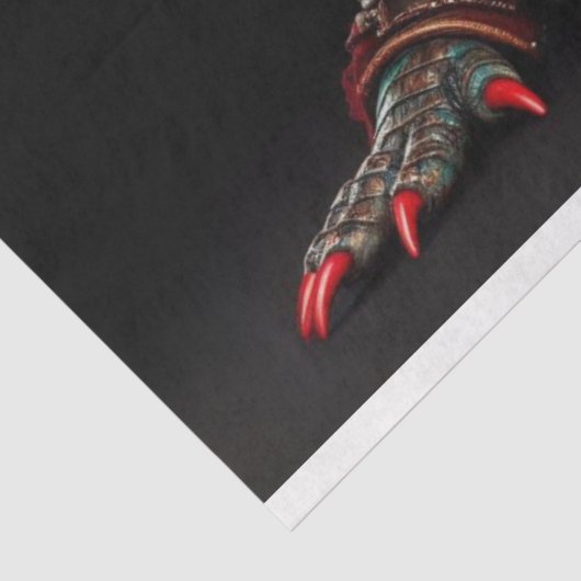 Mardi Gra Farbiger Alligator Decoupage Seidenpapier (Ausschnitt)