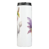 Mardi Gra Highland Cow Thermosbecher (Rückseite)