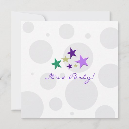 Mardi Gra Party Einladungen (Rückseite)