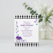 Mardi Gra Thema Geburtstagsparty Einladung (Stehend Vorderseite)