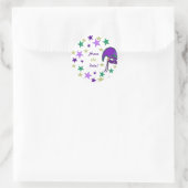 Mardi Gra Themed Save the Date Stickers (Tasche)