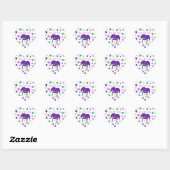 Mardi Gra Themed Save the Date Stickers (Blatt)