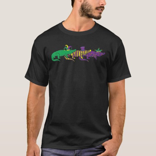 Mardi Grad Alligators 3 Alligators Funny Mardi Gra T-Shirt (Vorderseite)