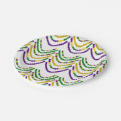 Mardi Grad Beads Pappteller (Schrägansicht)