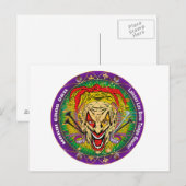 Mardi Gras 2011 Joker-V-3 Postkarte (Vorne/Hinten)
