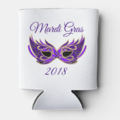Mardi Gras 2018 Maske Dosenkühler (Vorderseite)