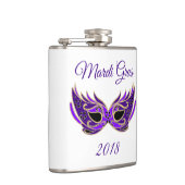 Mardi Gras 2018 Maske Flachmann (Rechts)